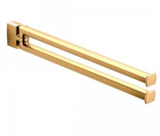 Двойной полотенцедержатель Colombo LULU В6212 GOLD, золото